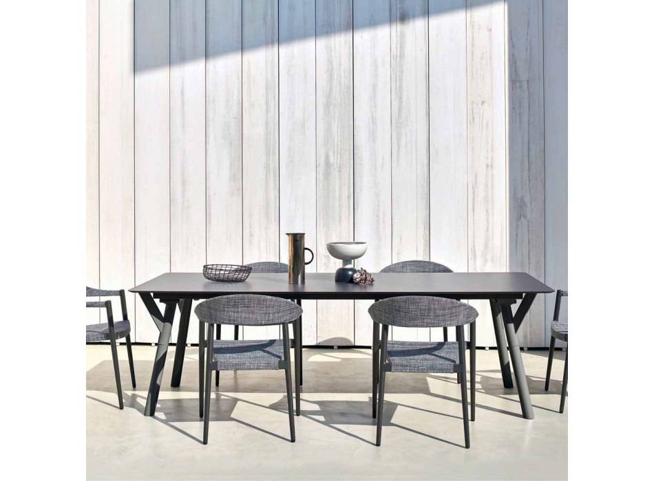 Varaschin Link tavolo da pranzo fisso da esterno o interno H 65 cm Viadurini