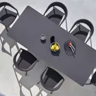 Varaschin Link tavolo da pranzo fisso da esterno o interno H 65 cm Viadurini