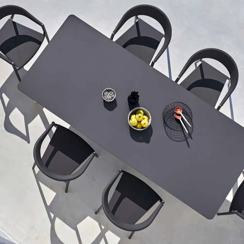 Varaschin Link tavolo da pranzo fisso da esterno o interno H 65 cm Viadurini