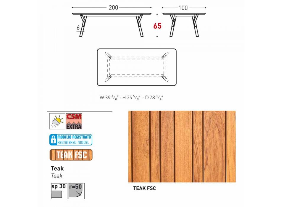 Varaschin Link tavolo da pranzo fisso da esterno o interno H 65 cm Viadurini