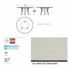 Varaschin Link tavolo tondo da esterno con gambe in teak, H 65cm Viadurini