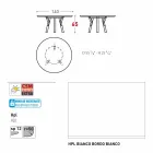 Varaschin Link tavolo tondo da esterno/interno design moderno, H 65 cm Viadurini