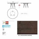 Varaschin Link tavolo tondo da esterno/interno design moderno, H 65 cm Viadurini