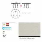 Varaschin Link tavolo tondo da esterno/interno design moderno, H 65 cm Viadurini