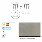 Varaschin Link tavolo tondo da esterno/interno design moderno, H 65 cm Viadurini