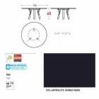 Varaschin Link tavolo tondo da esterno/interno design moderno, H 65 cm Viadurini