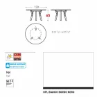 Varaschin Link tavolo tondo da esterno/interno design moderno, H 65 cm Viadurini