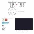 Varaschin Link tavolo tondo da giardino con gambe in teak, H 75cm Viadurini