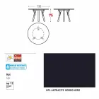 Varaschin Link tavolo tondo da giardino design moderno, H 75 cm Viadurini