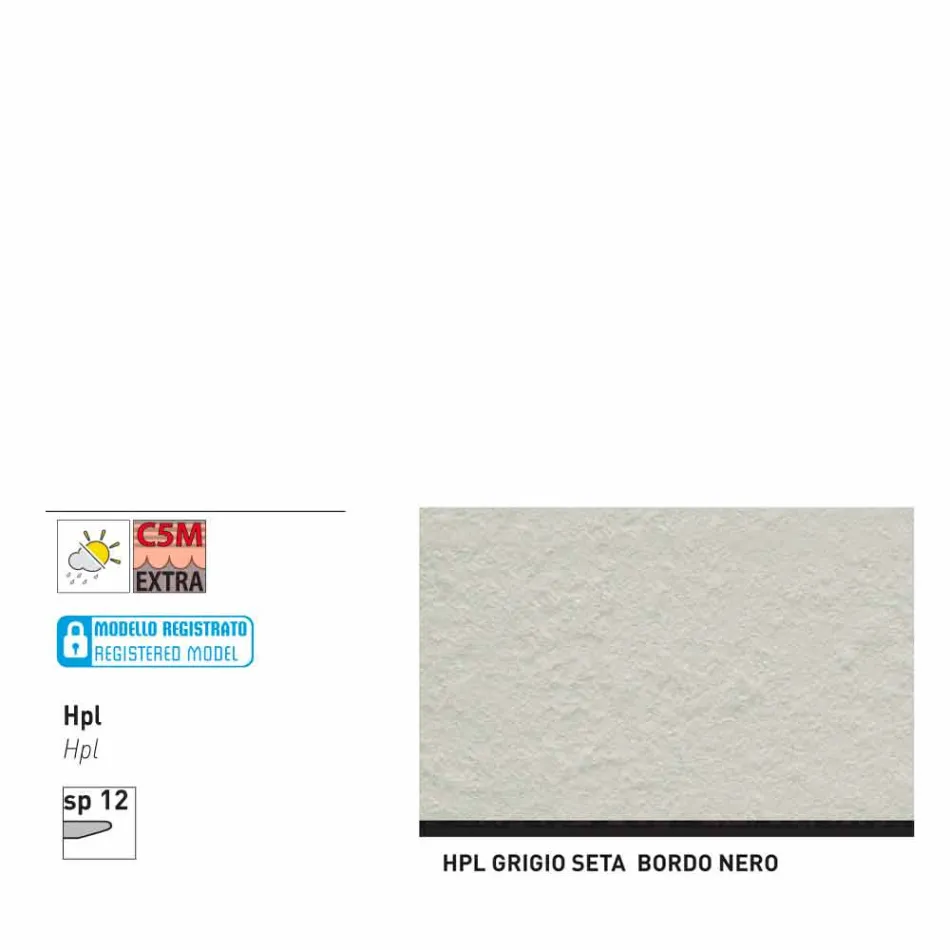 Varaschin Link tavolo tondo da giardino design moderno, H 75 cm Viadurini