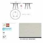 Varaschin Link tavolo tondo da giardino design moderno, H 75 cm Viadurini