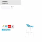 Varaschin Summer Set sgabello da esterno in acciaio e tessuto Viadurini