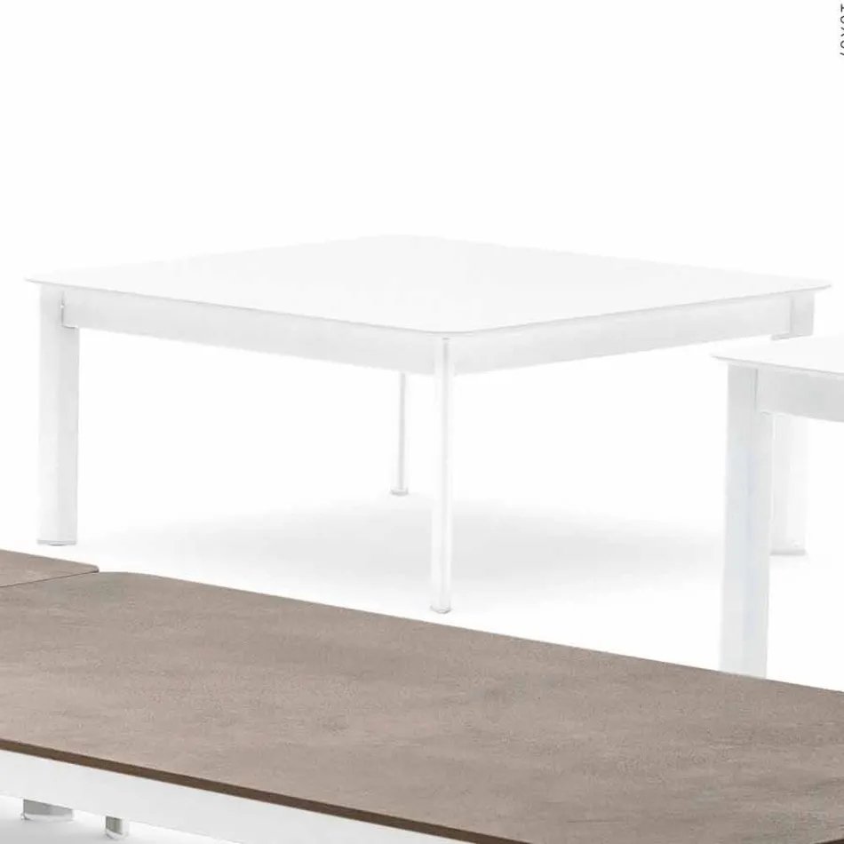 Varaschin System tavolino da esterno di design in alluminio verniciato Viadurini