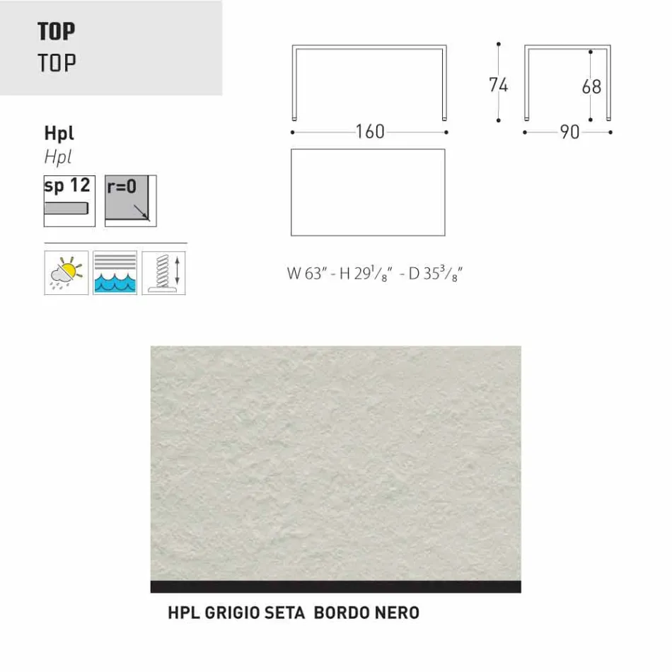 Varaschin Victor tavolo da pranzo da giardino o interno,design moderno Viadurini