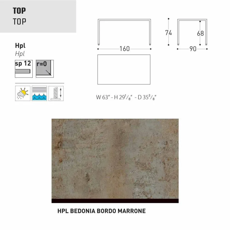 Varaschin Victor tavolo da pranzo da giardino o interno,design moderno Viadurini