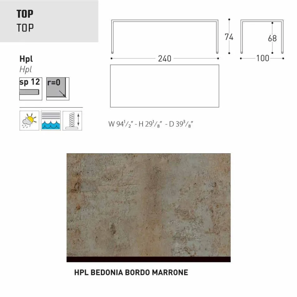 Varaschin Victor tavolo da pranzo da giardino o interno,design moderno Viadurini