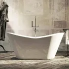 Vasca bagno di design freestanding moderna realizzata in Italia Ragusa Viadurini