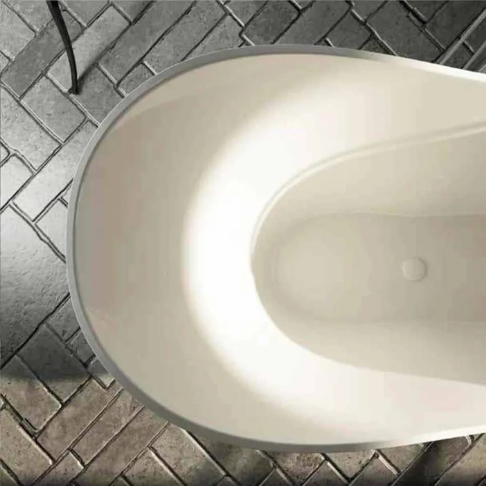 Vasca bagno di design freestanding moderna realizzata in Italia Ragusa Viadurini