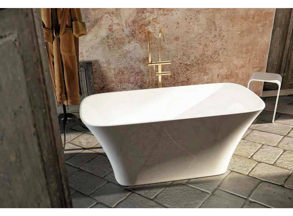 Vasca bagno freestanding di design moderno fatta in Italia Gallipoli Viadurini