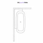 Vasca da Bagno Freestanding di Design Bianco Stile Moderno - Lipperiavas1 Viadurini