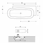 Vasca da Bagno Freestanding di Design Bianco Stile Moderno - Lipperiavas1 Viadurini