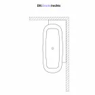 Vasca da Bagno Freestanding di Design Bianco Stile Moderno - Lipperiavas1 Viadurini