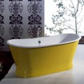 Vasca da bagno freestanding vintage in ghisa colorata dal design vintage Betty