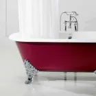 Vasca da bagno freestanding in ghisa con piedini Hall Viadurini