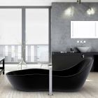 Vasca da bagno freestanding laccata, design moderno, Wave  Viadurini