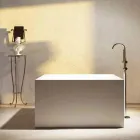 Vasca da bagno quadrata freestanding di design made in Italy Argentera Viadurini