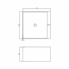 Vasca da bagno quadrata freestanding di design made in Italy Argentera Viadurini