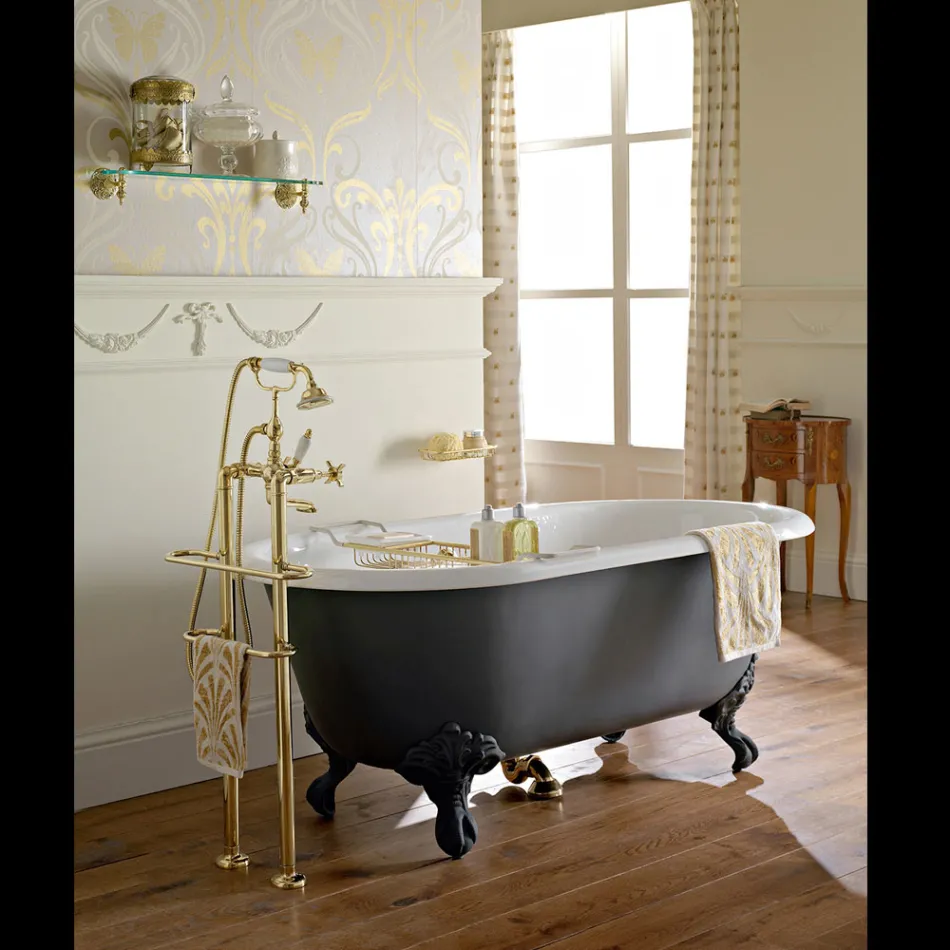 Vasca da Bagno Vintage Freestanding con Piedini in Ghisa, Made in Italy – Naima Viadurini
