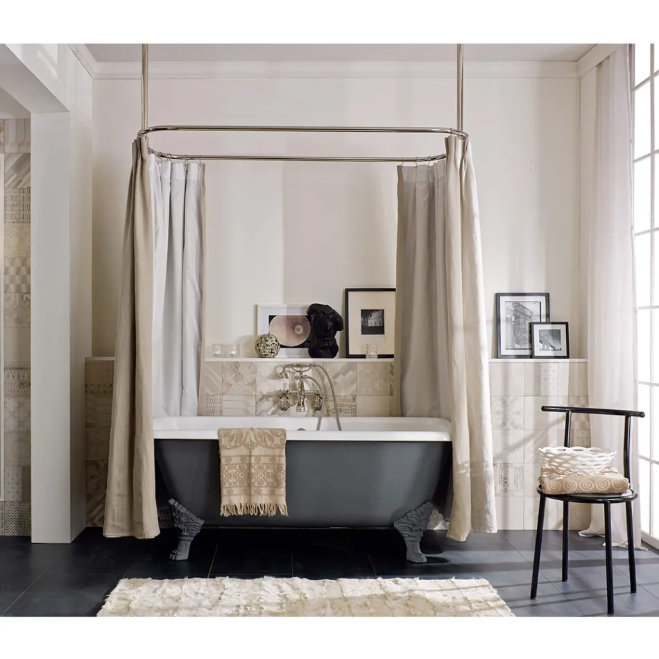 Vasca da Bagno Vintage Freestanding con Piedini, in Ghisa– Nausica Viadurini