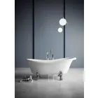 Vasca Free Standing, Design Vittoriano in Solid Surface - Rain Viadurini