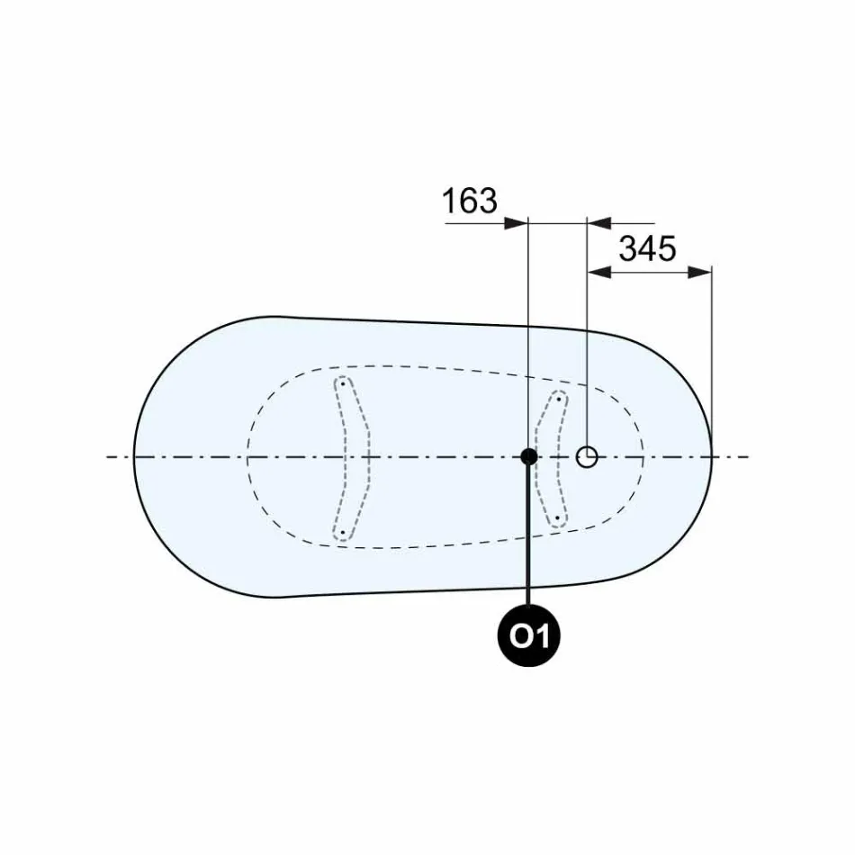 Vasca Free Standing, Design Vittoriano in Solid Surface - Rain Viadurini