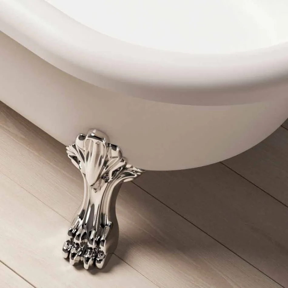 Vasca Free Standing, di Design, Piedini in Finitura Cromo - Free Viadurini