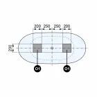 Vasca Free Standing, Made in Italy, in Solid Surface - Flow Viadurini