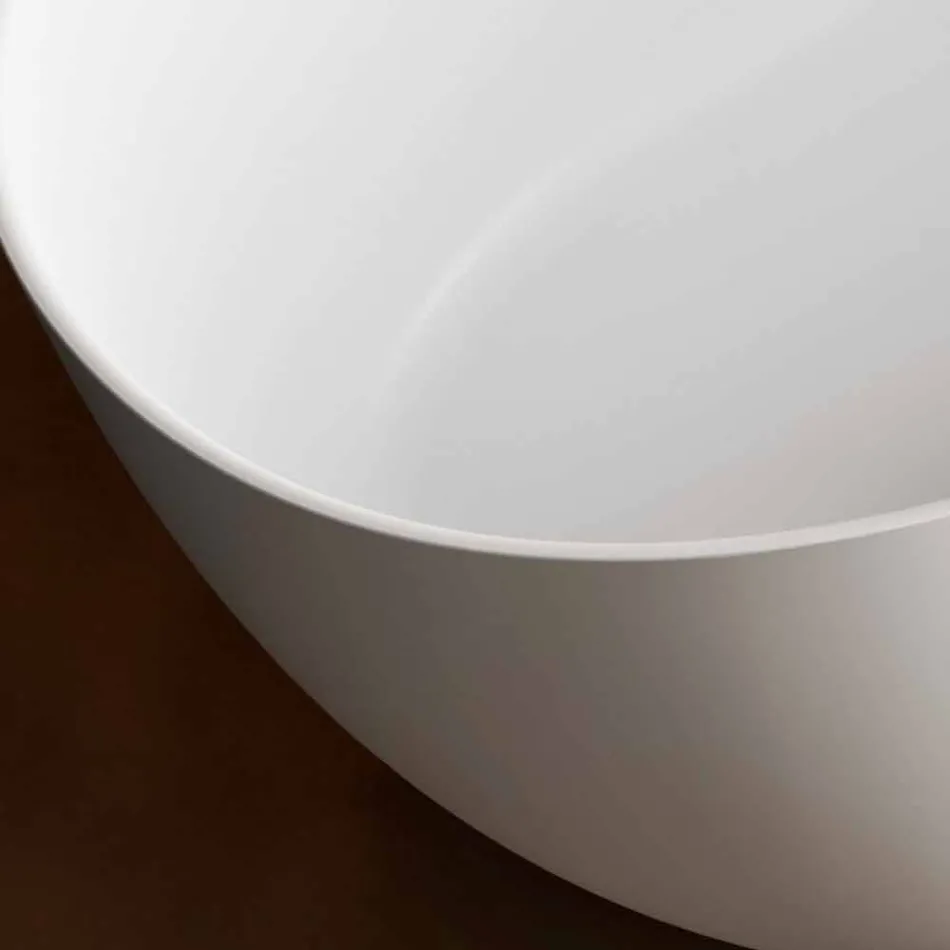 Vasca Free Standing, Made in Italy, in Solid Surface - Flow Viadurini