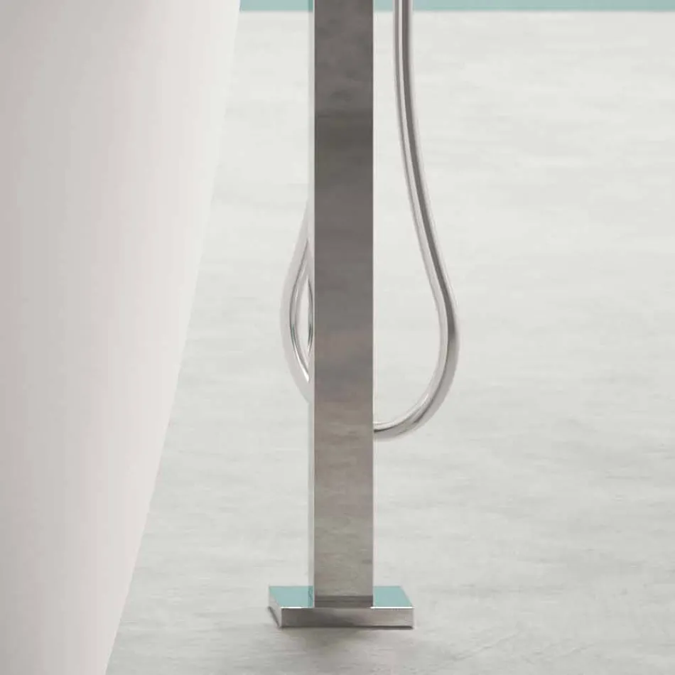 Vasca Freestanding Design Moderno Bianco Lucido o Opaco - Face Viadurini