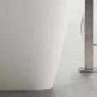 Vasca Freestanding Design Moderno Bianco Lucido o Opaco - Face Viadurini
