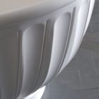 Vasca in Solid Surface con Esterno Bianco Matt Made in Italy - Ross  Viadurini