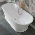 Vasca in Solid Surface con Troppopieno Integrato Made in Italy - Aurelio