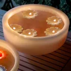 Vasca Rotonda in Cera con Candele Galleggianti Colorate Made in Italy - Utina  Viadurini