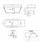 Vasca Vintage Freestanding con Piedini in Ghisa, Made in Italy – Naike Viadurini