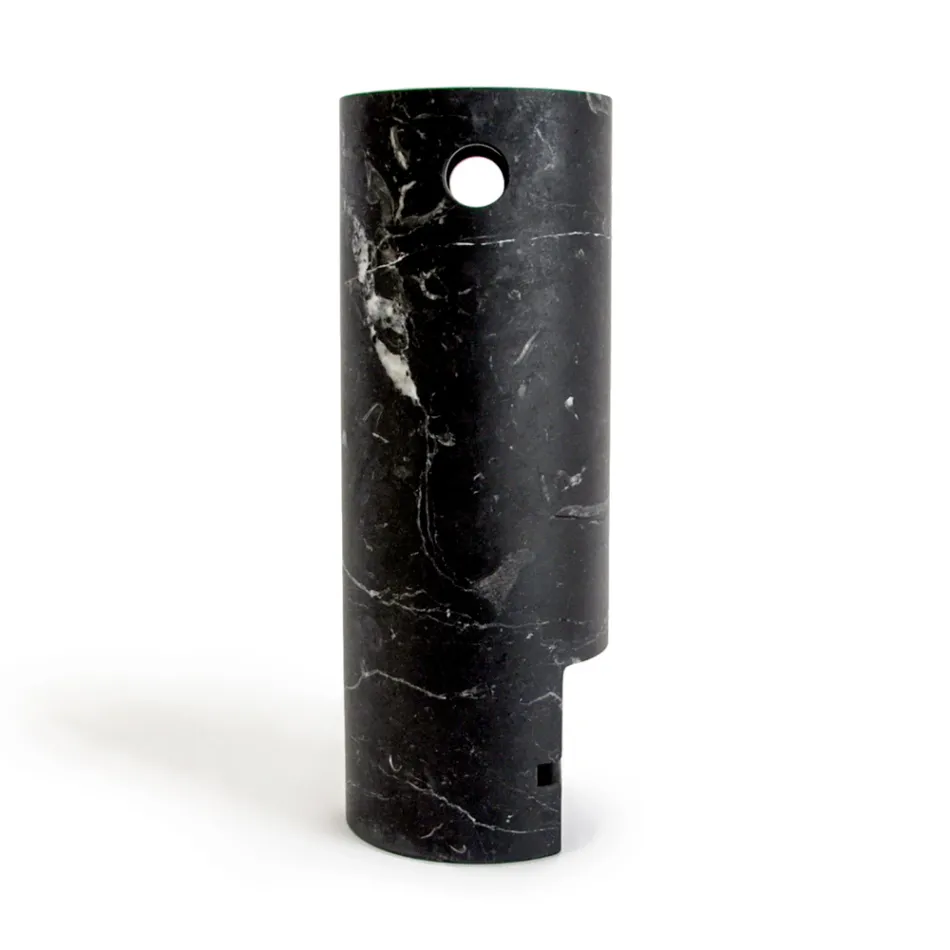 Vaso a Forma di Viso in Marmo Satinato Made in Italy - Asahi Viadurini