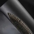 Vaso Alto da Interno in Ceramica Nera Opaca e Acciaio Made in Italy - Jesolo Viadurini