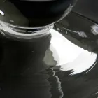 Vaso Alto da Interno in Vetro Bianco e Trasparente Made in Italy - Clodino Viadurini