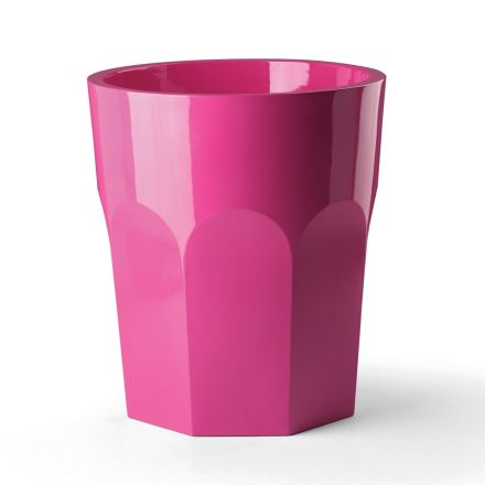 Vaso Alto Decorativo con Forma di Bicchiere in Polietilene Made in Italy - Pucca Viadurini
