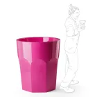 Vaso Alto Decorativo con Forma di Bicchiere in Polietilene Made in Italy - Pucca Viadurini
