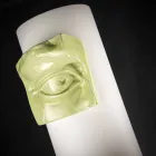 Vaso Alto in Ceramica Bianca con Dettaglio Colorato Realizzato in Italia - Monte Viadurini